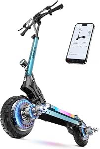 ECOROAD ES6 Dual Adults Electric Scooter, 2000W Dual Brushless Motor, Max Speed 34 MPH, Up to 50 Miles Range, 10" Tubeless Tires, Dual Suspension