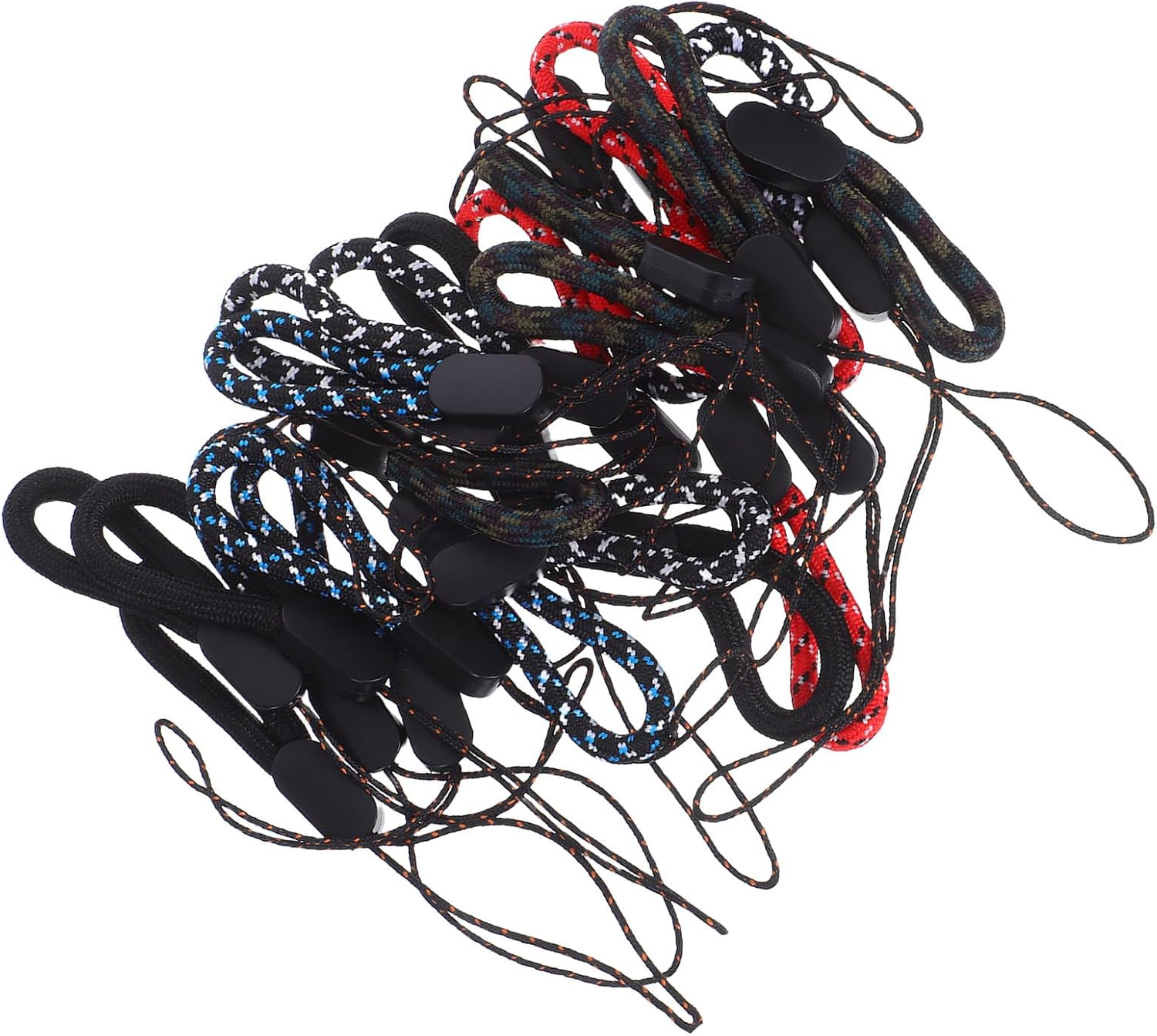 25pcs Small Phone Lanyard Finger Strap with Ring, Jute Woven Charm
