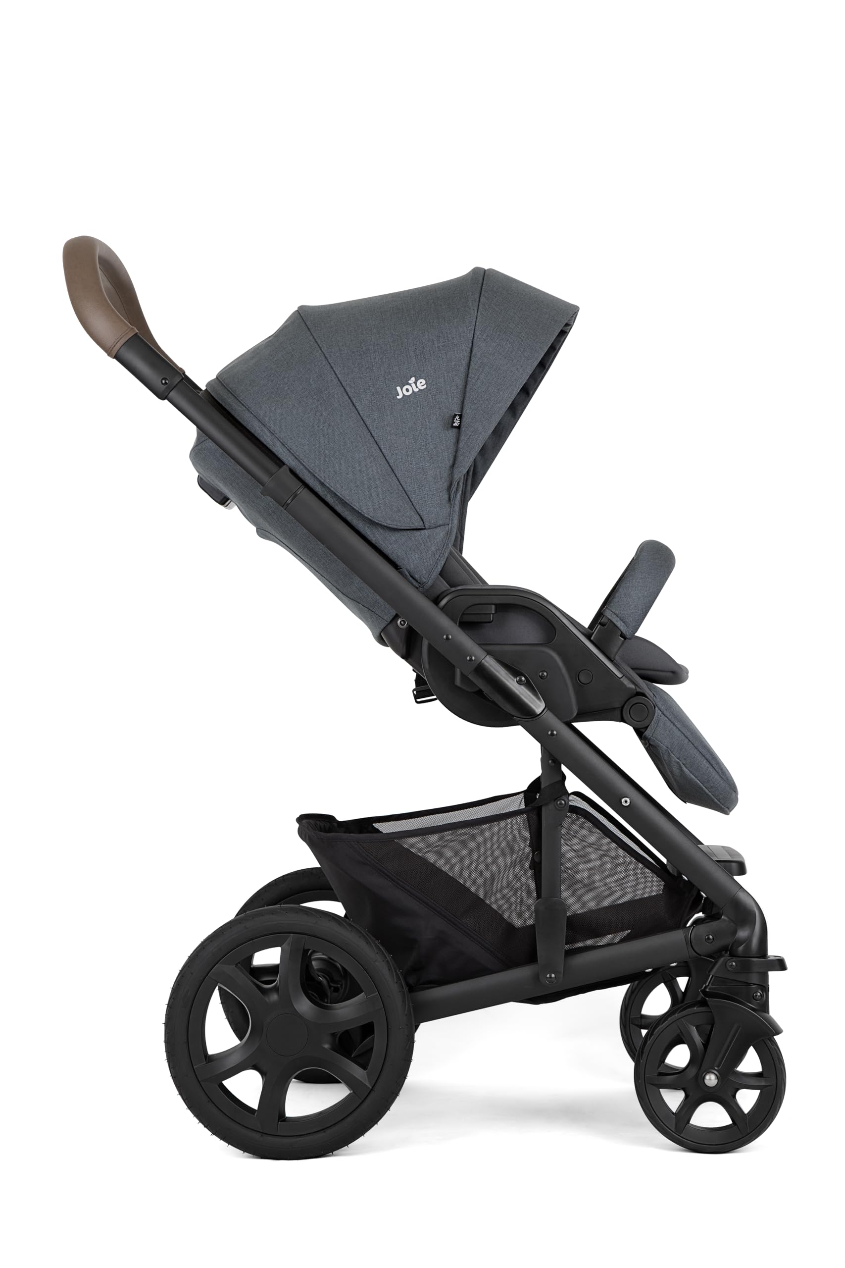 Joie chrome™ dlx trio sistema da viaggio – chiusura assistita, seduta fronte genitore/fronte mondo, parapioggia, navicella chrome™ e seggiolino i-Snug™ 2 inclusi