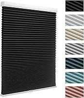 Vista 11 de MYshade Persianas celulares de tamaño personalizado, persianas opacas sin cordones para dormitorio, baño, sala de estar, control de luz, persianas