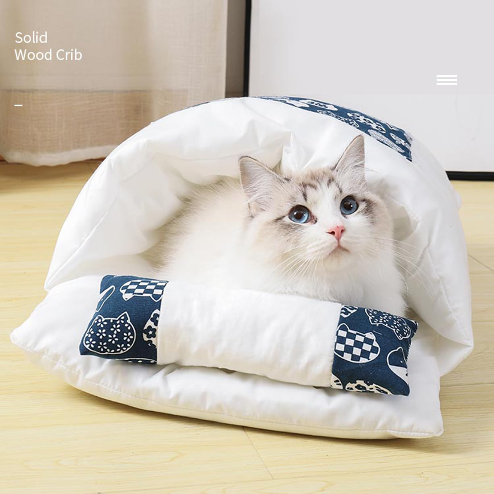 Katzenschlafsack – Weiche, Flauschige Schlafhöhle Für Haustiere Mit Kissen