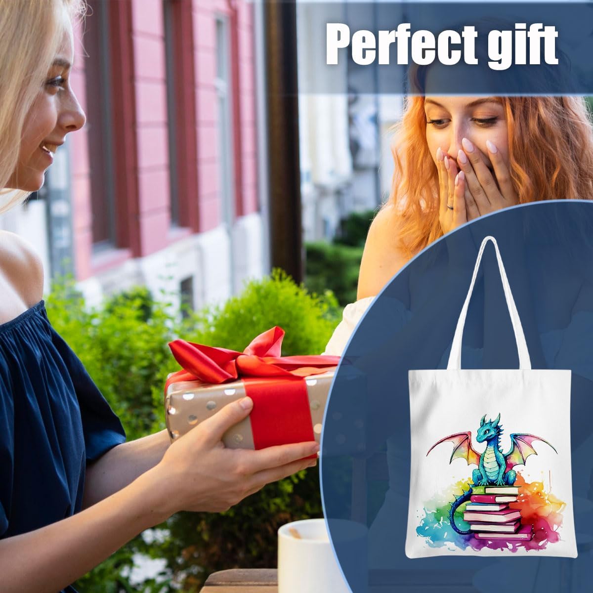 Wenboco Funny Tote Bag, Cute Mouse Themed Gifts, Reusable Grocery Beach Bags, Birthday Gift for Women Friend, Weekender Bag 1 - Image 5