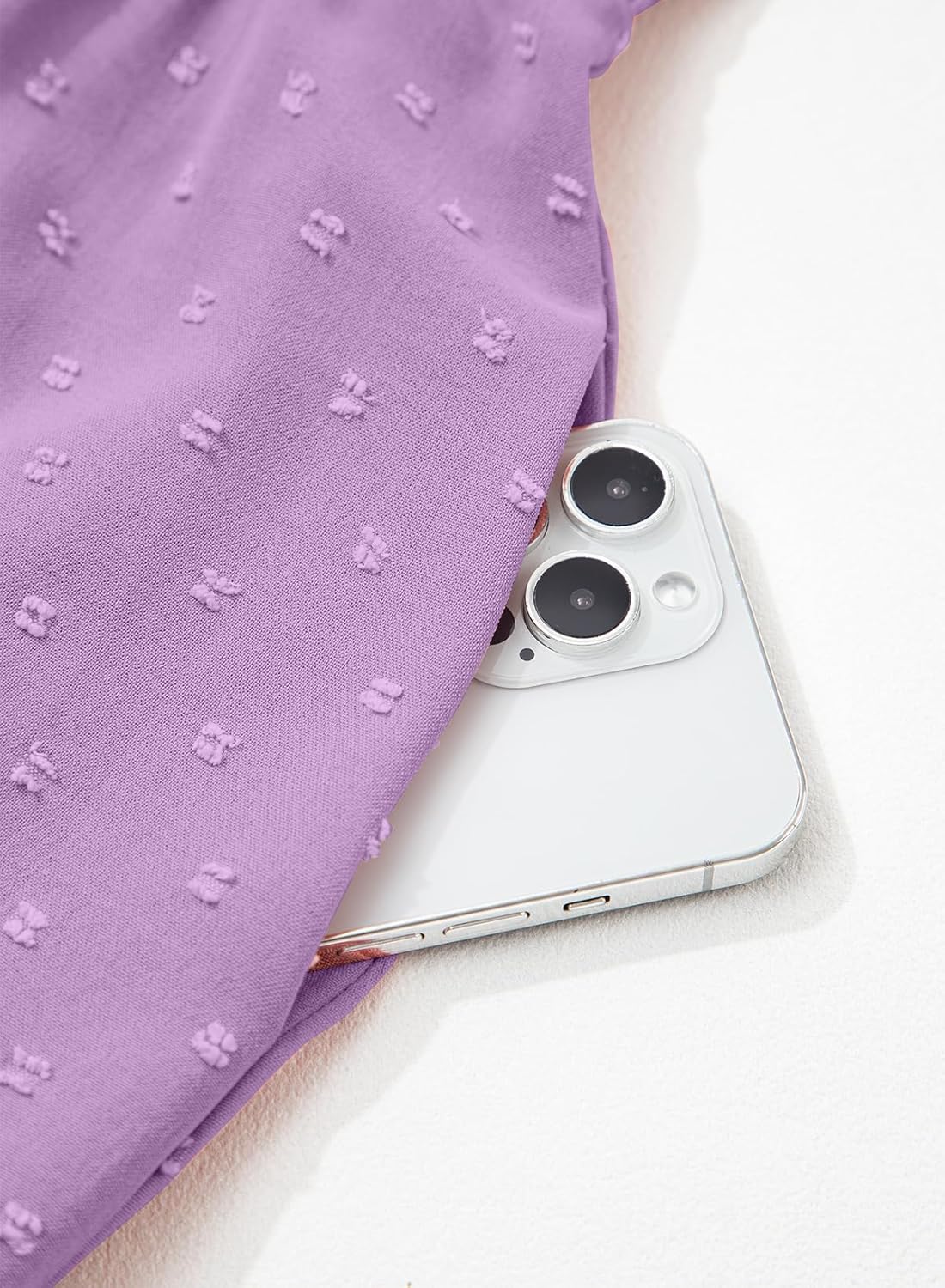 blibean Girls Short Sleeve Dresses Swiss Dot Dress Size 6-15 Years - Image 9