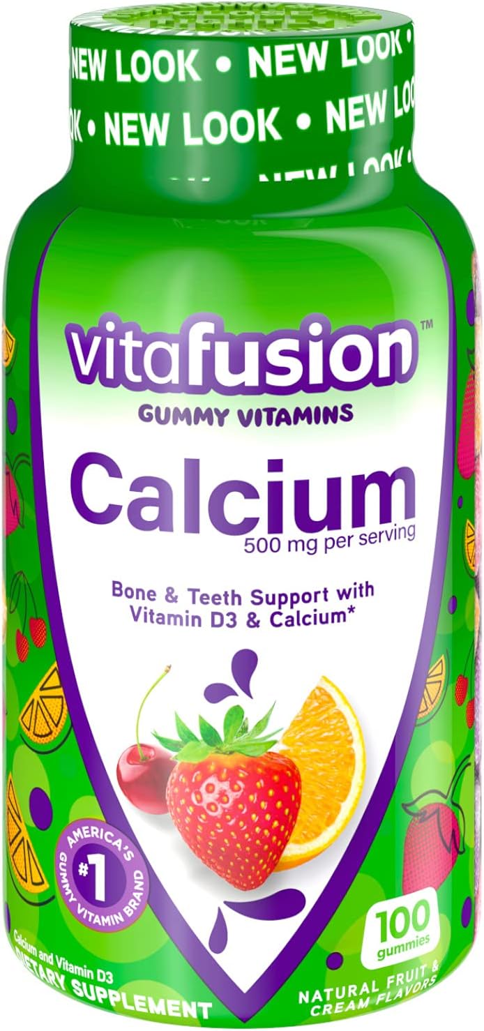 Vitafusion Calcium Adult Gummy Vitamins, 100 Gummy Vitamins