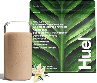 Huel Daily Superblend Vanilla Powder | 25g Plant Based Protein | Super Greens Powder | 87 Vitamins, Minerals, and Wholefood-Sourced Ingredients |19 Servings | Scoop not included to reduce plastic