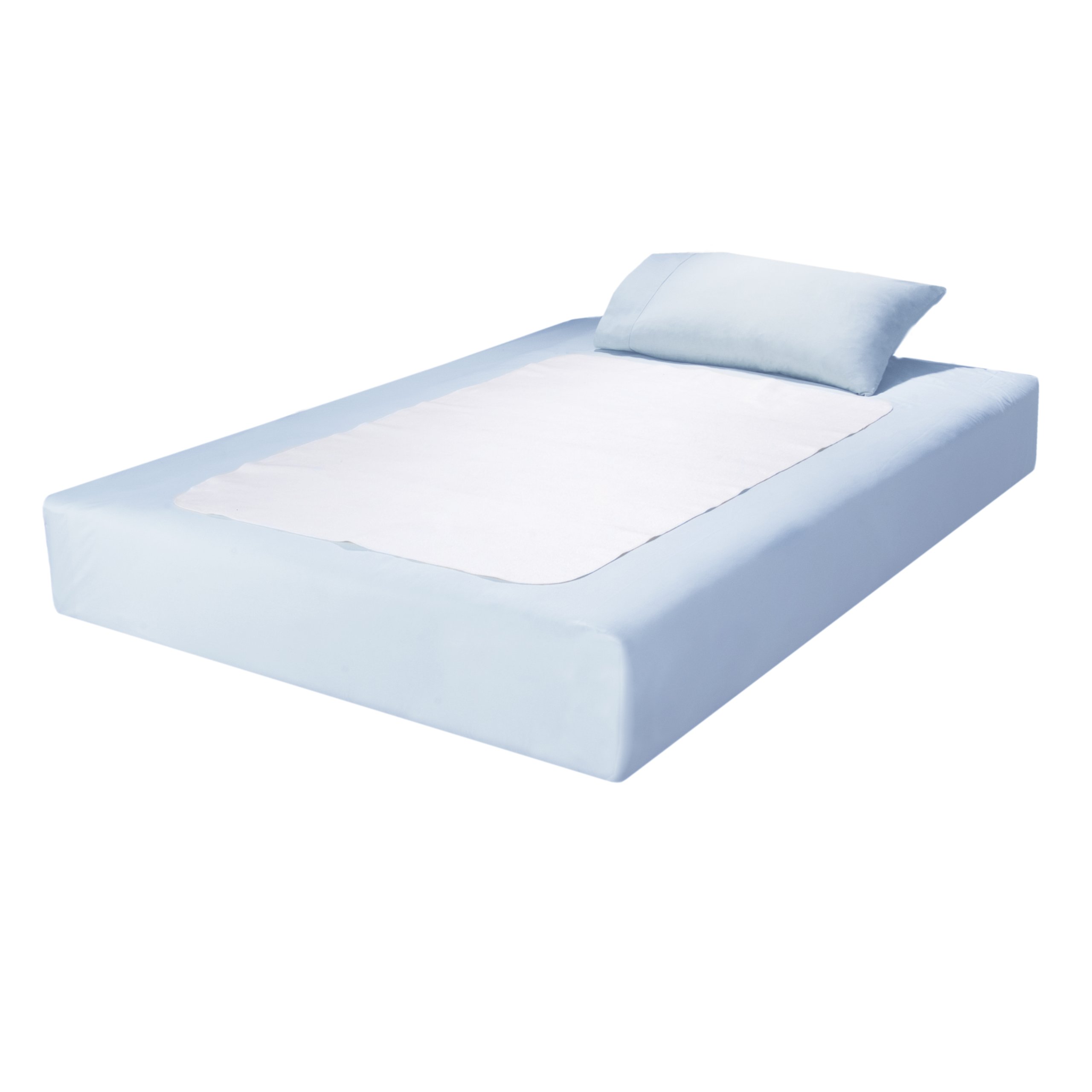 Fresh Ideas Waterproof Pad Mattress Protector, 36" x 54", White