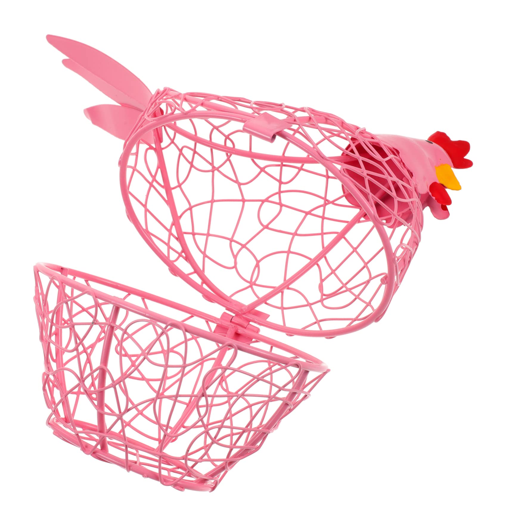 Amosfun 2piezas Cesta De Huevos Decorativa De Cocina Forma De Gallina Organizador Multifuncional De Alimentos Cesta De Almacenamiento Estable y Práctica para Mantener El Orden La Encimera