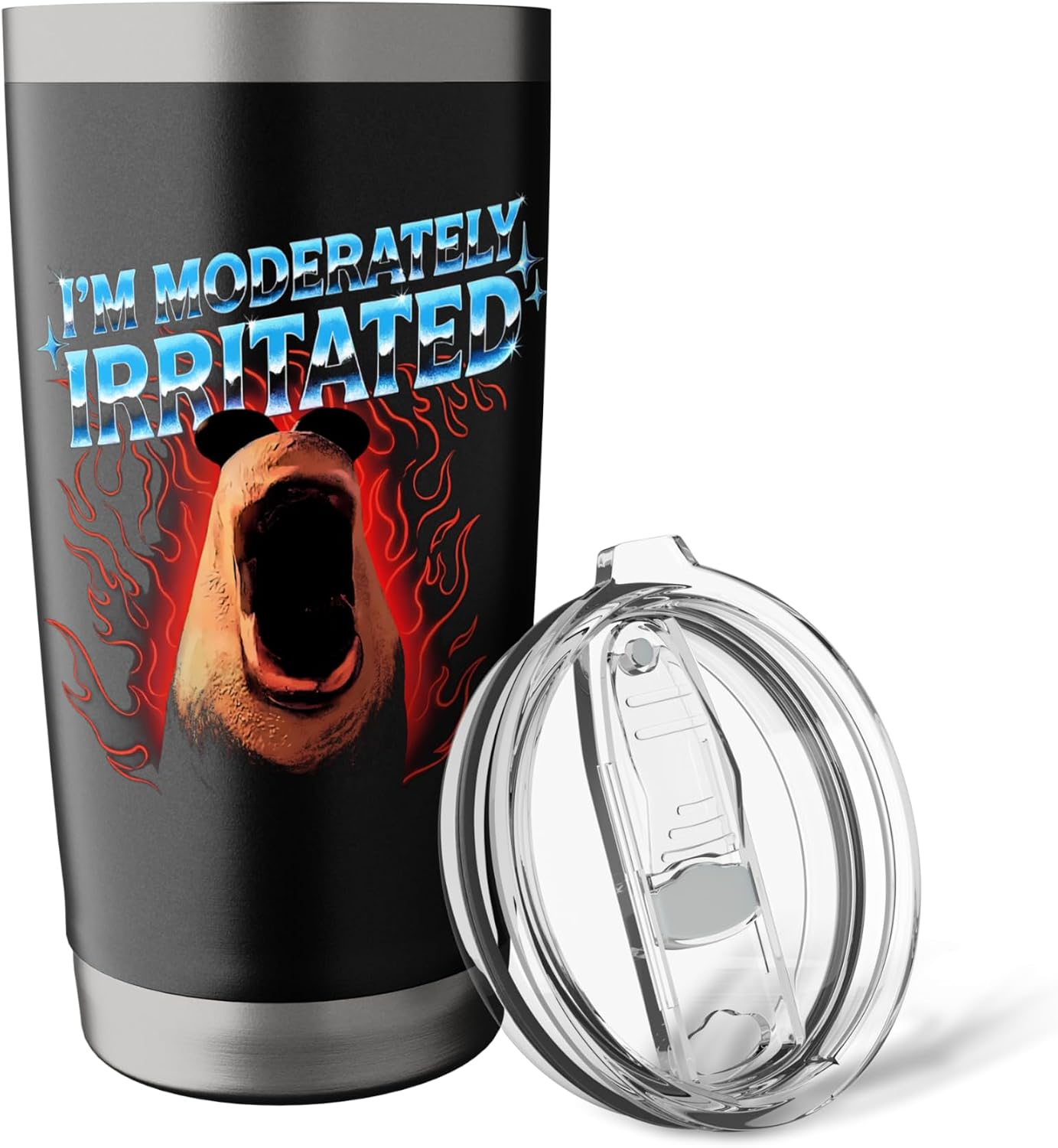 Moderately Irritated Marcus The Worm Meme Humor Art Stainless Steel Insulated Tumbler image 5