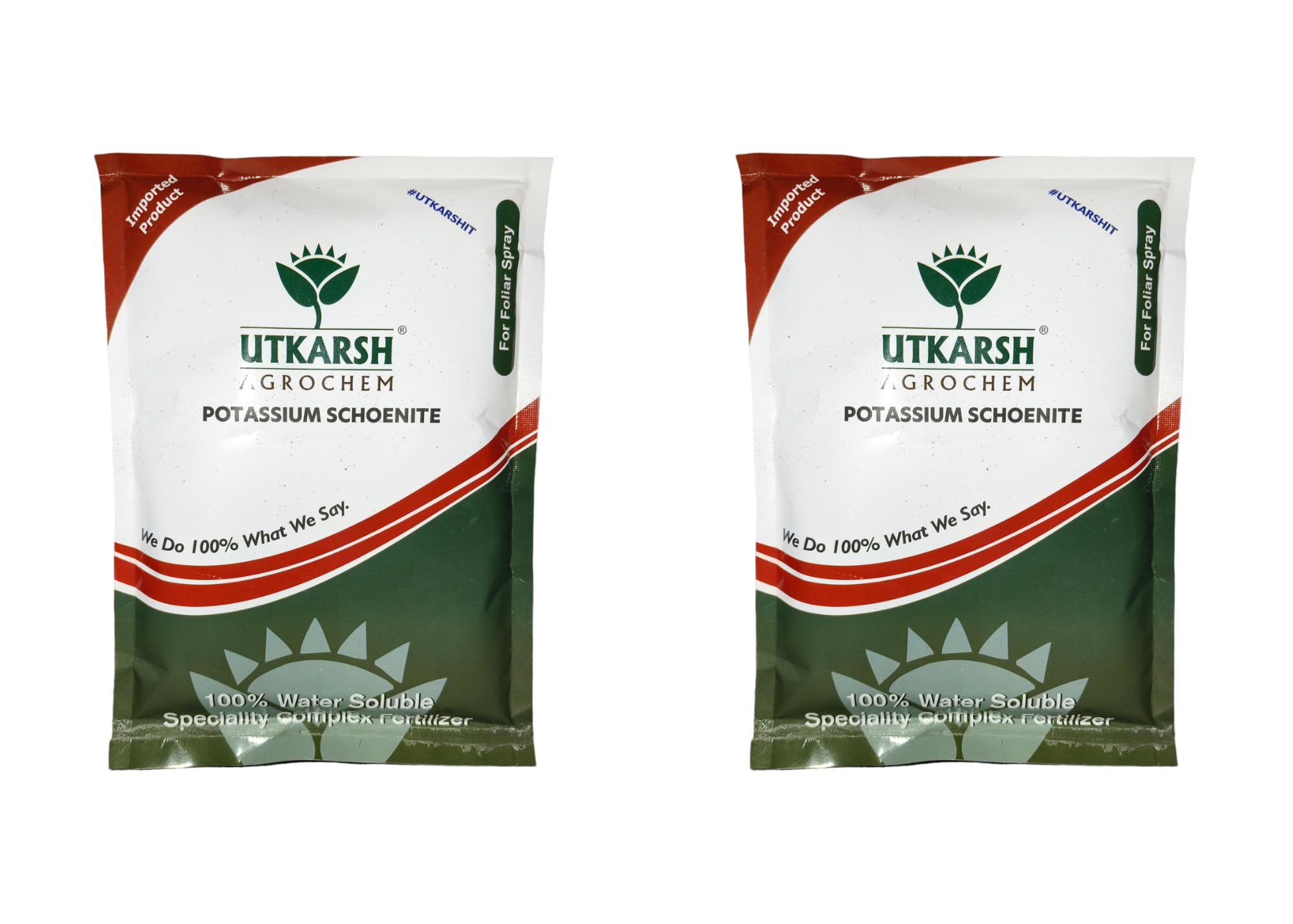 Utkarsh Potassium Schoenite (100% Water Soluble Fertilizer) for Potassium, Magnesium, Sulphur to Plants, Increases Plant & Fruit Quality (1.8 Kg; Pack of 2 of 900 gm)