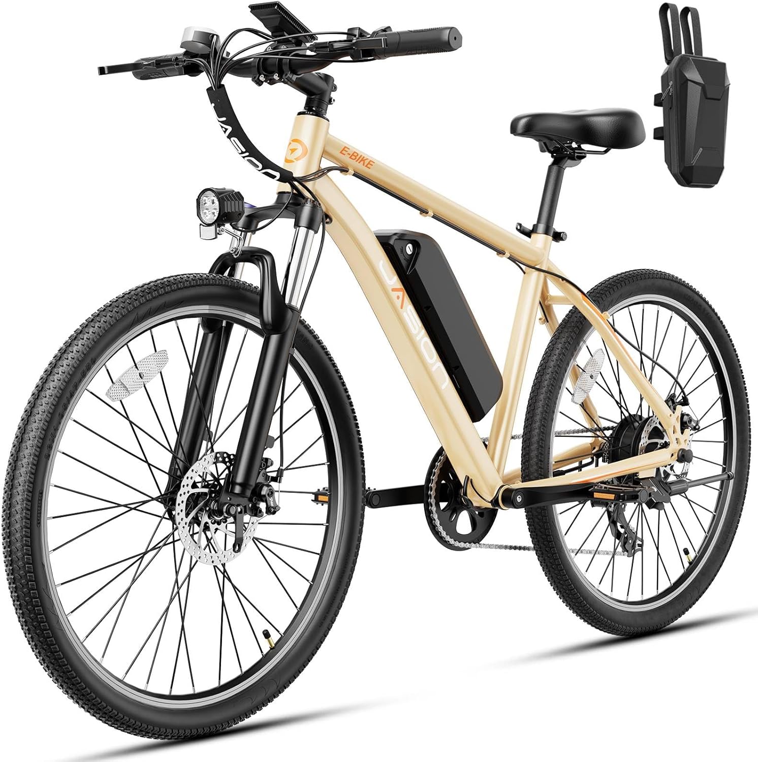 Jasion EB5 Electric Bike for Adults with 1000W Peak Motor,Removable Battery Commuting Electric Mountain Bike,Up to 40Miles,7-Speed and Front Fork Suspension Ebike