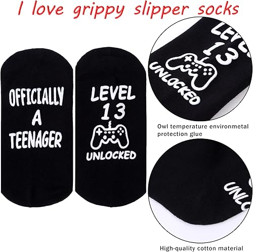 Miniatura 4 de ZXGXLAW Regalos de cumpleaños para niños y niñas de 13 años, calcetines divertidos para juegos de Navidad para adolescentes de 13 años