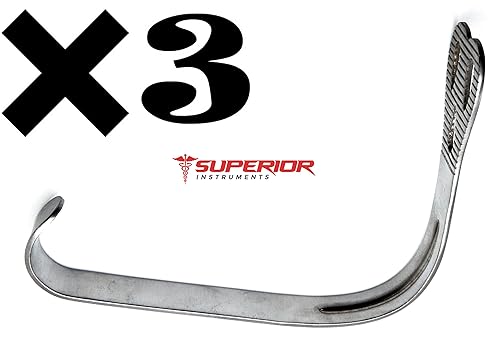 Weider mejilla Lengua Dental Retractor Abridor de boca Acero Inoxidable Quirúrgico de 3piezas Instrumentos