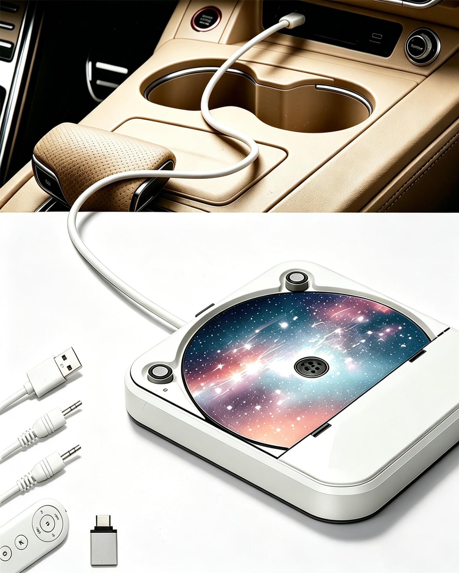 Portable External CD Player for Car & Home-picture-18