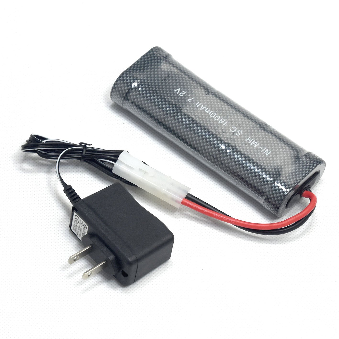 Batería NiMH KET-2P hembra P-to-S Plug y cargador de EE. UU. para coche RC camión, carreras, lancha, arranque de potencia