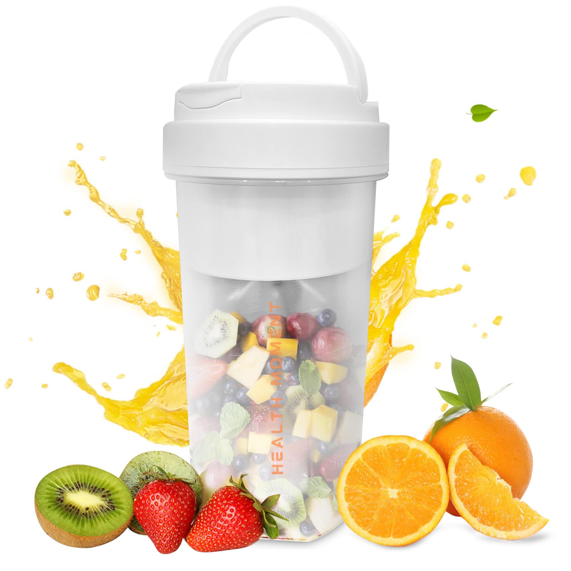 Health Moment - Portable Blender , Personal Mini blend jet for Juices, Shakes and Smoothies with crush ice - blendijet wit...