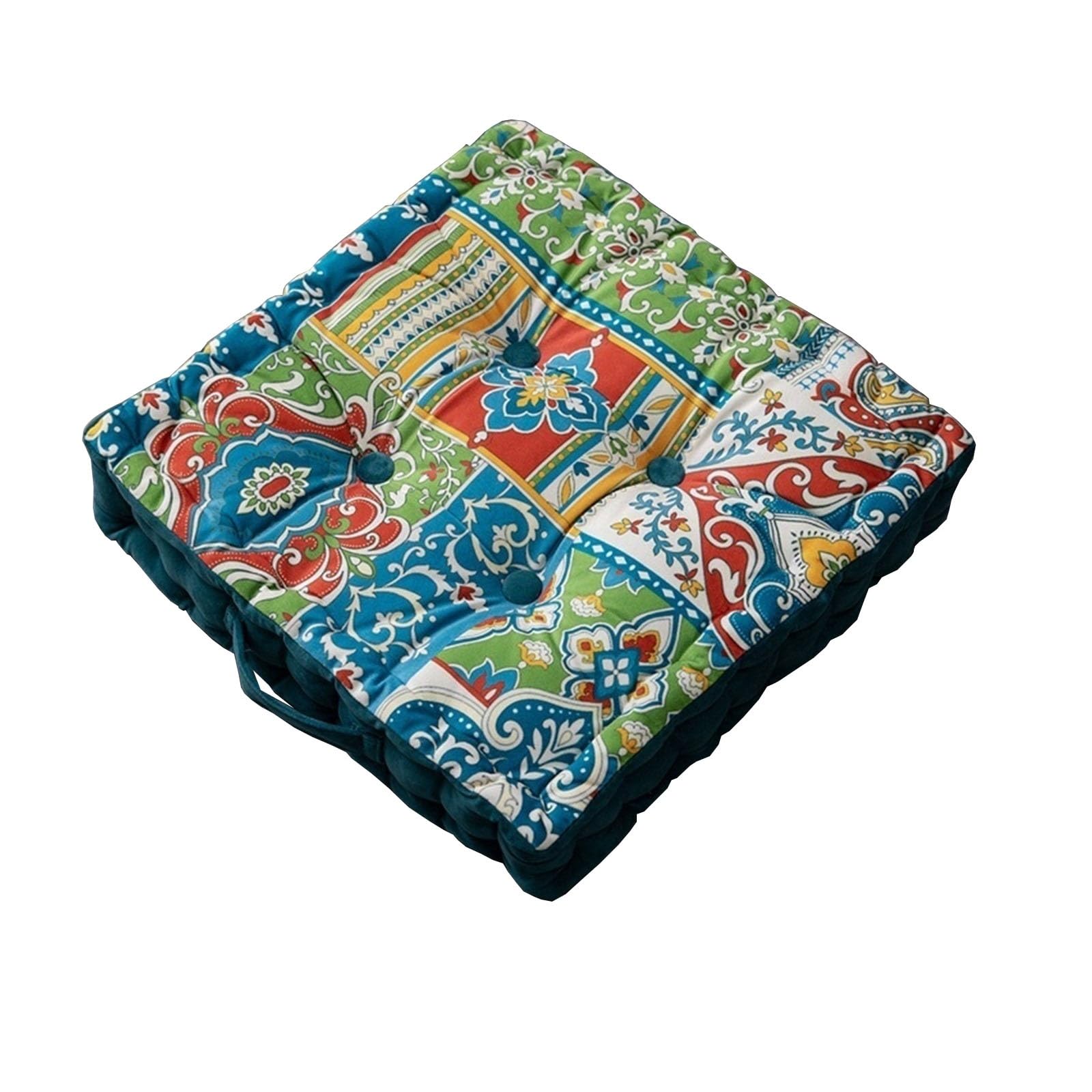 Bllmtear 7# Bohemian Floor Pillow, Mandala Meditation Pillow Square Boho Seat Cushion Indian Yoga Cushion Floor Pad For Home Bay Window Party Garden Decoration (Color : )