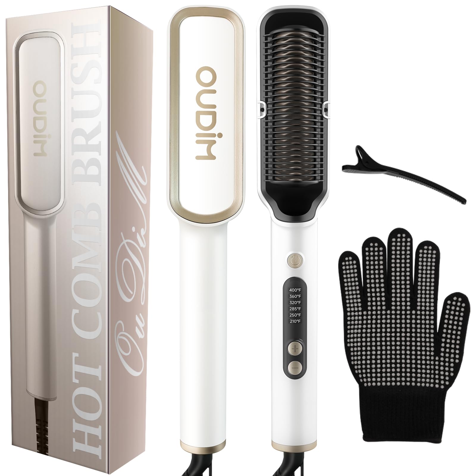 Amazon.com : OUDIM Negative Ionic Hair Straightener Brush