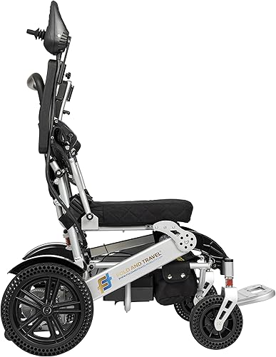 Miniatura 6 de Silla de ruedas eléctrica plegable de alta calidad, ligera, plegable, automática, silla de ruedas