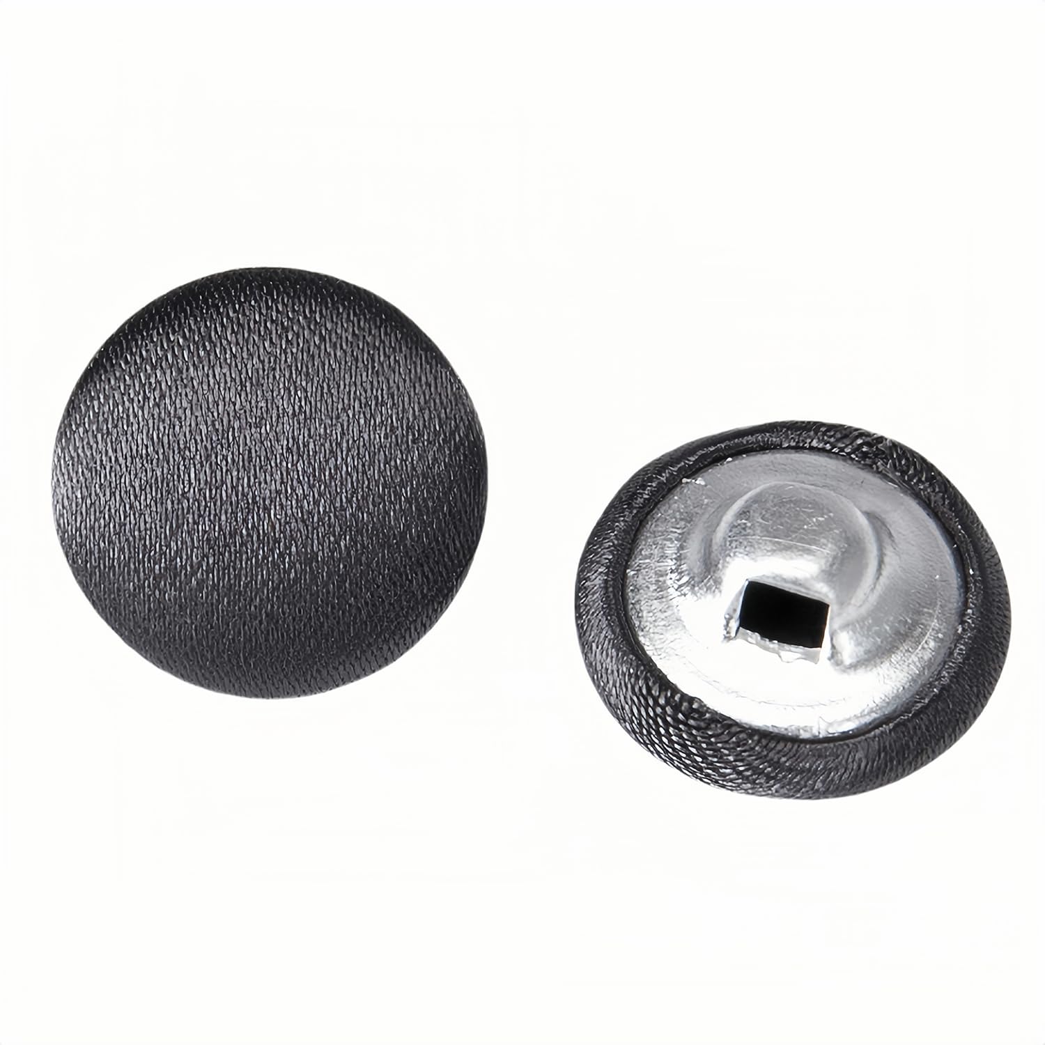 10 Pcs Satin Covered Metal Shank Buttons Cloth Buttons for Wedding Dress Tuxedo Suits