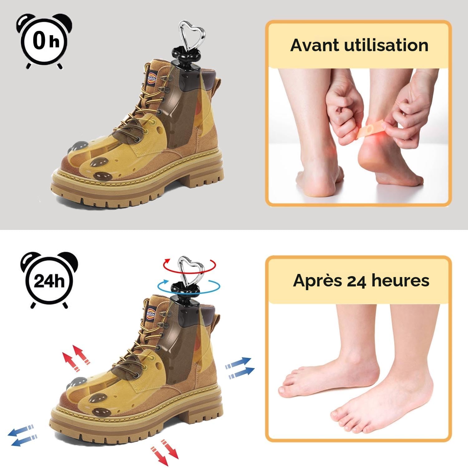 Embauchoirs à Chaussures Homme Femme, Agrandisseur Chaussure, Paquet de 1