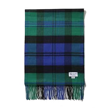 美品　ジョンストンズ　高級　カシミヤ使用　大判　ストール　マフラー　チェック SHIPS別注】JOHNSTONS:カシミヤチェックストール （マフラー