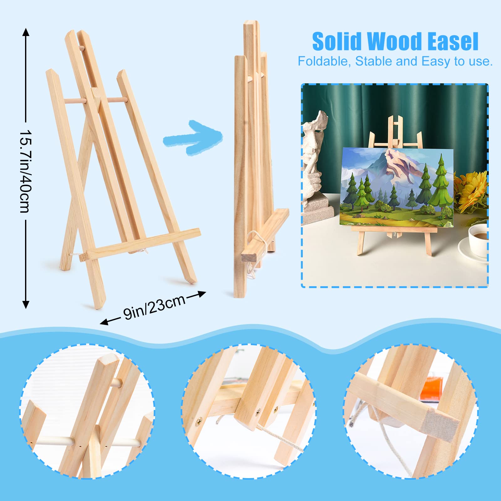 Kit De Peinture,Ensemble De Peinture,24 Peintures Acryliques,Avec