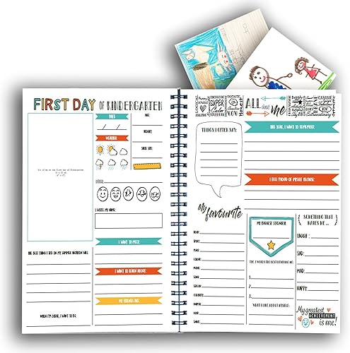 Miniatura 6 de School Memory Book My School Memories  Álbum de recuerdos de pre-kínder a grado 12  Sistema escolar canadiense - 9.5 x 12 pulgadas - Inglés  Álbum