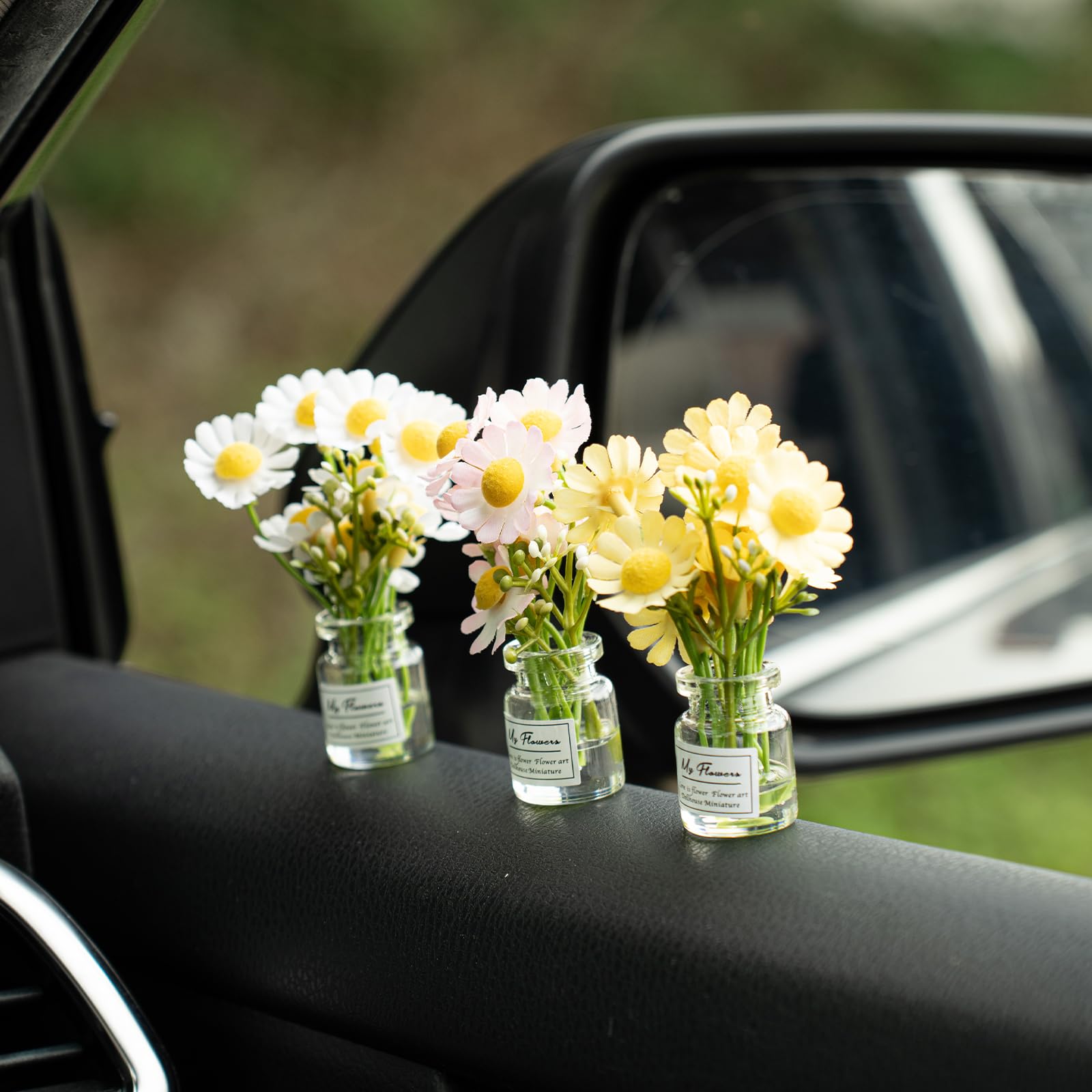 Amazon.com: Rislobx Daisy Vase Car Dashboard Decorations, Daisy