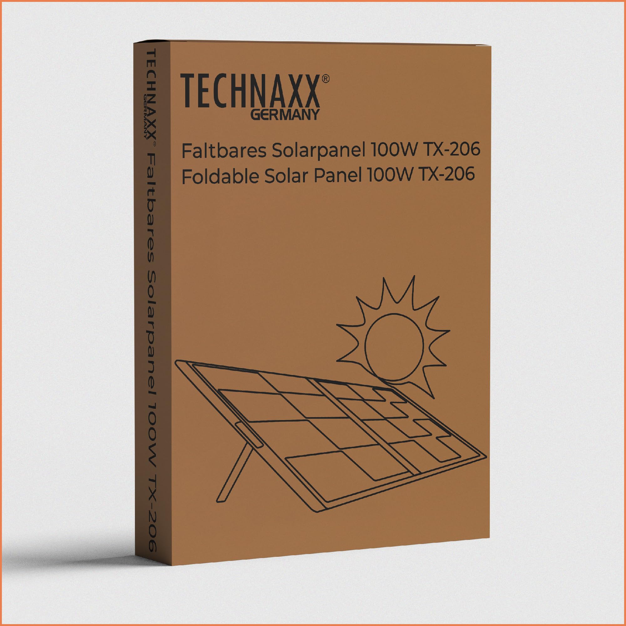 Technaxx Panneau solaire pliable 100W TX-206 chargeur solaire monocristallin portable pour toutes les stations électriques courantes avec sorties USB-A/USB-C/XT60/DC7909/MC4/Anderson