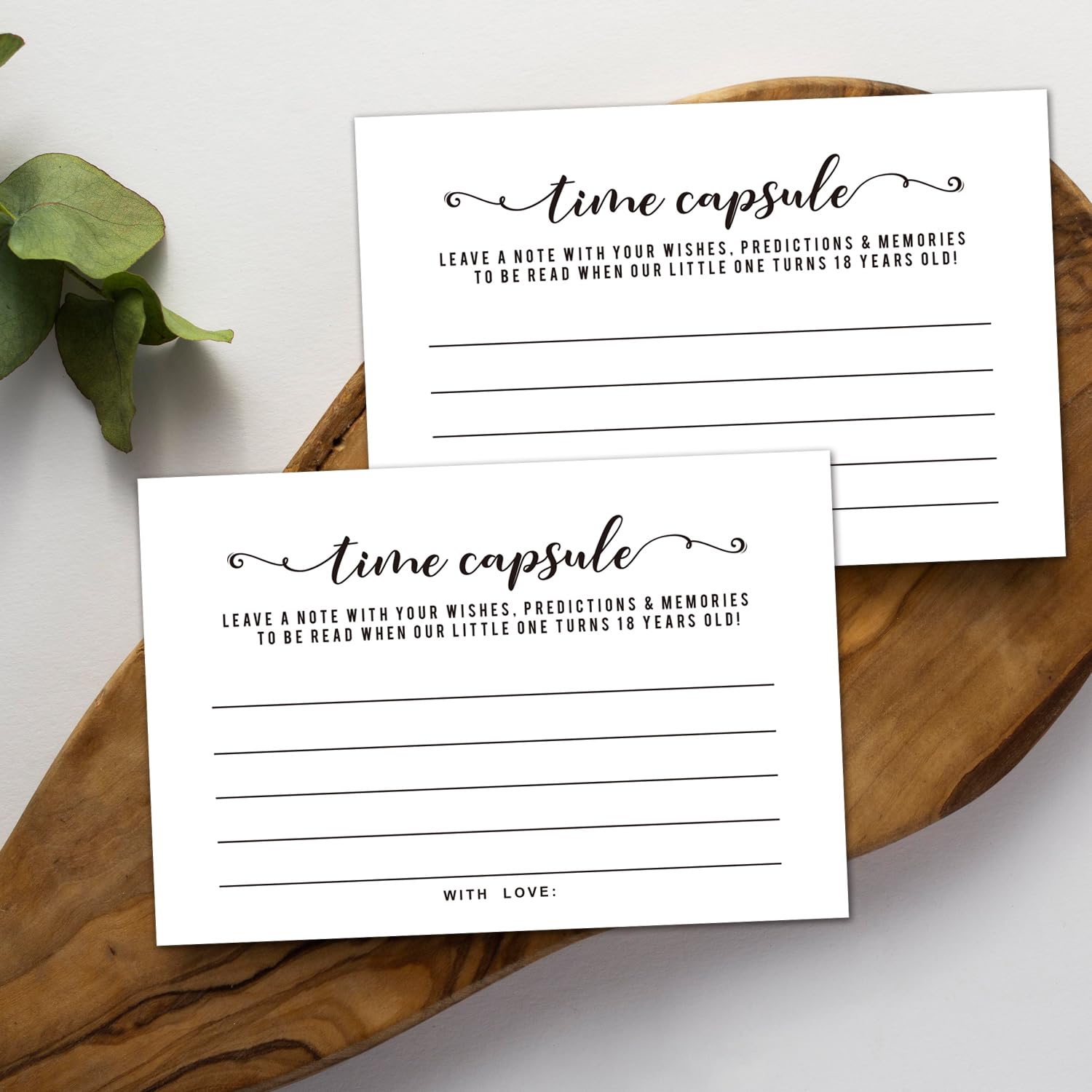 Funny Baby Time Capsule Cards for 1st Birthday or Baby Shower Game Activity, Advise and Advice Cards, Anniversary Cards, 50 Count Time Capsule Message Cards for Baby Shower Party Supplies. 4 