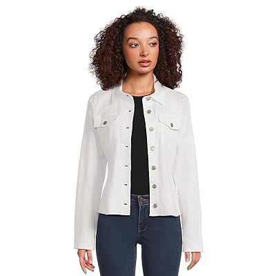 NYDJ Frayed Hem Denim Jacket Women