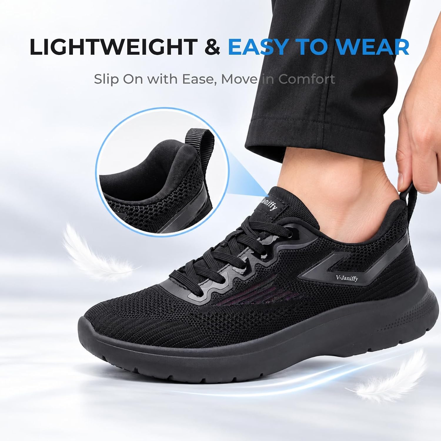Non Slip Work Shoes for Women, Slip Resistant Kitchen Sneakers