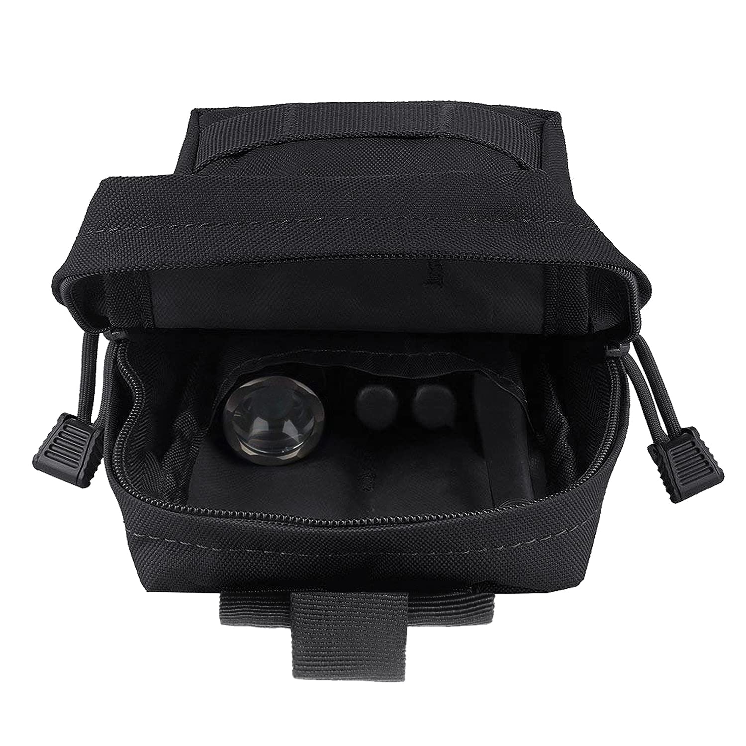 Pochette Tactique Molle Horizontale - Nylon 1000D étanche - Pour Sac à Dos, Gilet Ou Ceinture - Avec Mousqueton