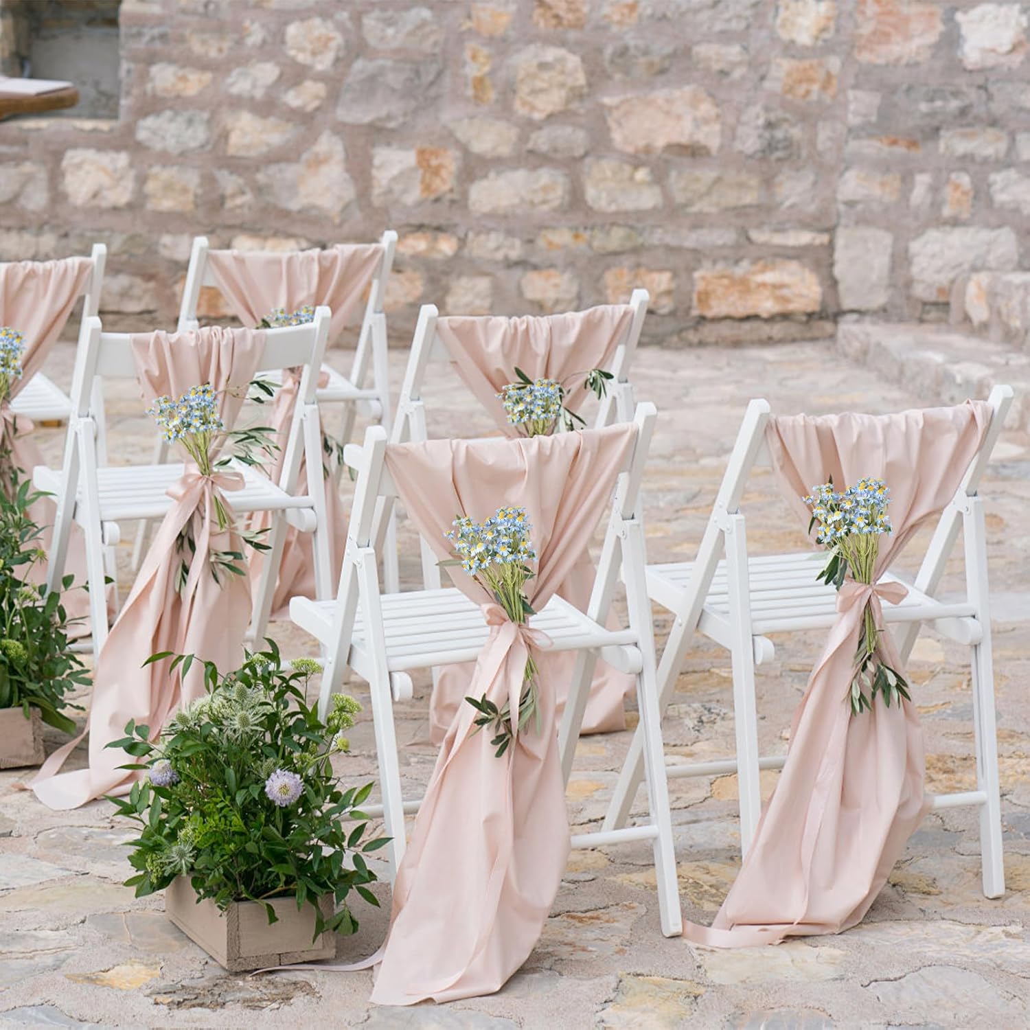 2 Bundles Small Artificial Daisy Flowers Bouquet Faux Silk Tiny Daisy Flowers for Home Garden Vase Decor (Blue) - Image 4