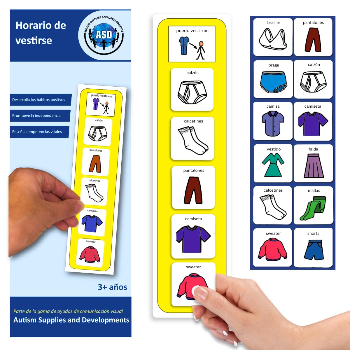 Rutina de Vestirse – Panel Rutinas para una Mañana Tranquila - Juguetes ...