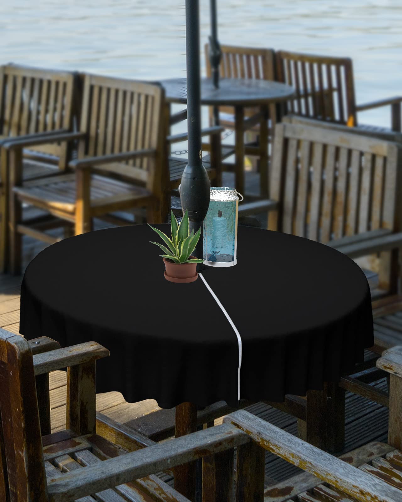 54 outdoor patio table cover with umbrella hole zipper Amazon.com: Outdoor Tablecloth with Umbrella Hole and Zipper Black Round  Outdoor Tablecloths 54 Inch Waterproof Outside Table Cloths Solid Color Patio  Table Cloth Cover for Outdoor Tables Picnic BBQS Garden Party :