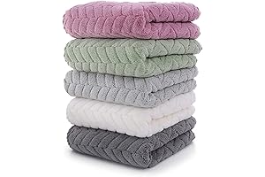 Soft & Absorbent Bathroom Hand Towel with Hanging Loop
