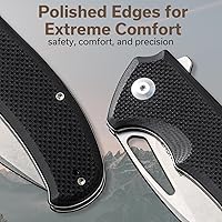 Vista 5 de SENCUT Phantara Pocket Knife for Men, Flipper knife for EDC, Folding Knives with 3.7" blade, G10 Handle with Liner Lock, Utility knives for Camping