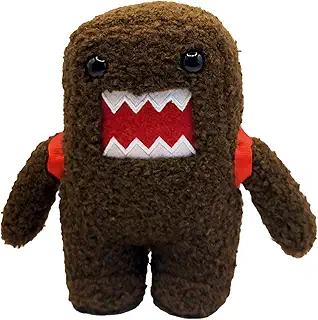 ライセンス2プレイ Domo Kun 6.5インチ クラシックプラッシュ – 象徴的なブラウンモンスター ミニレッドバックパック付き - とても柔らかいコレクター玩具。子供やノスタルジックなファン向け。