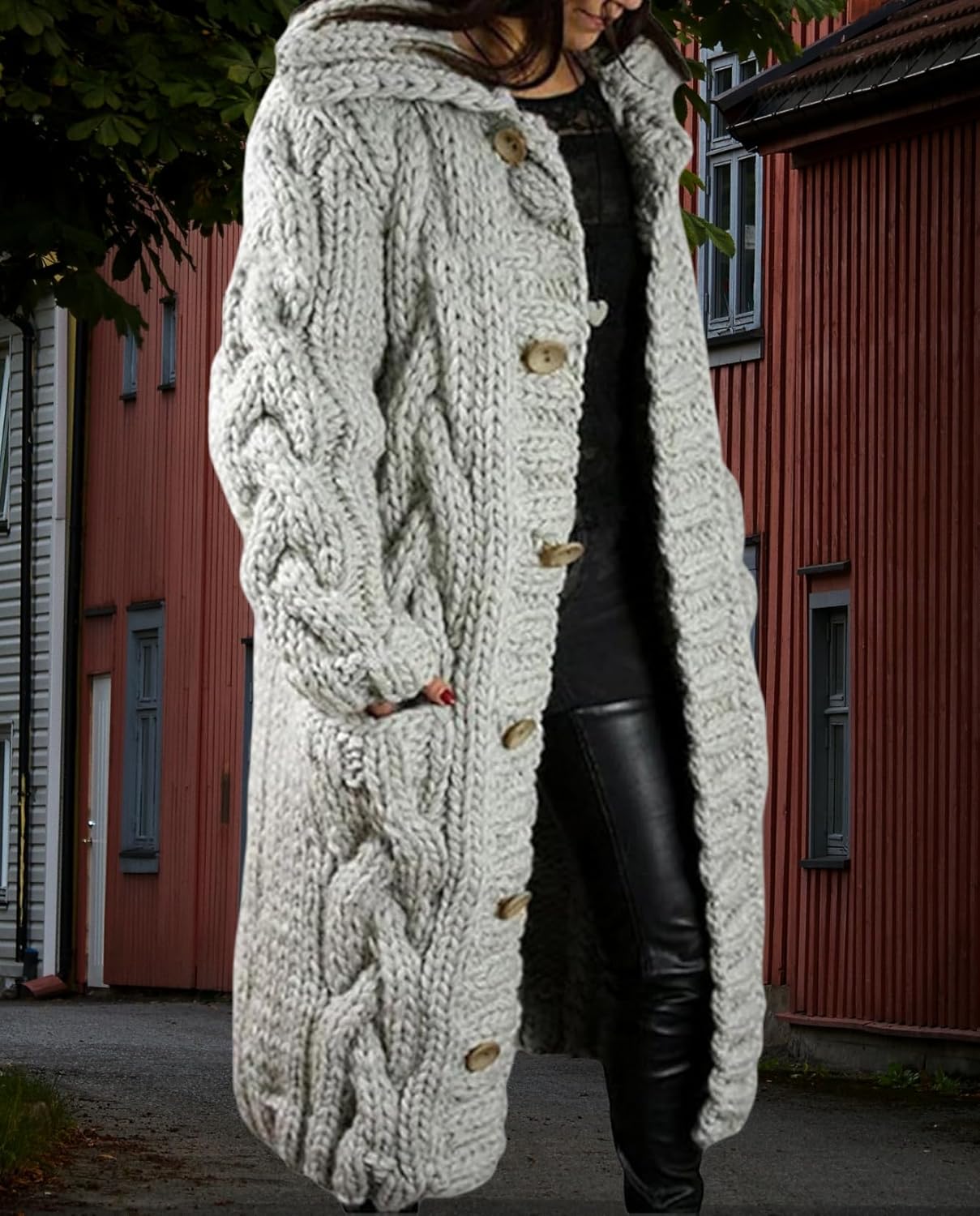 LIZALIG Oversized Cardigan Long Sweaters Ideal for Fall Outfits and Clothing Perfect Winter Clothing for Women - Image 4