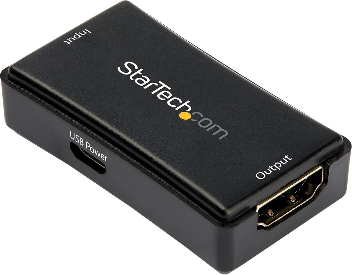 45ft / 14m HDMI Signal Booster - 4K 60Hz - USB Powered - HDMI Inline Repeater & Amplifier - 7.1 Audio Support (HDBOOST4K2)
