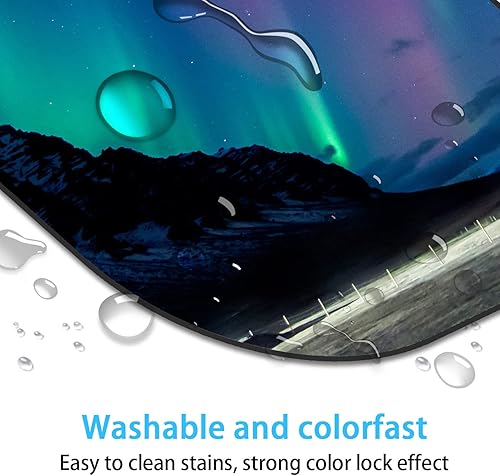 Miniatura 4 de Alfombrilla de mouse pequeña de 6 x 7 pulgadas, para bandeja de teclado de laptop, mouse inalámbrico, mouse para el hogar, oficina, viajes, con base