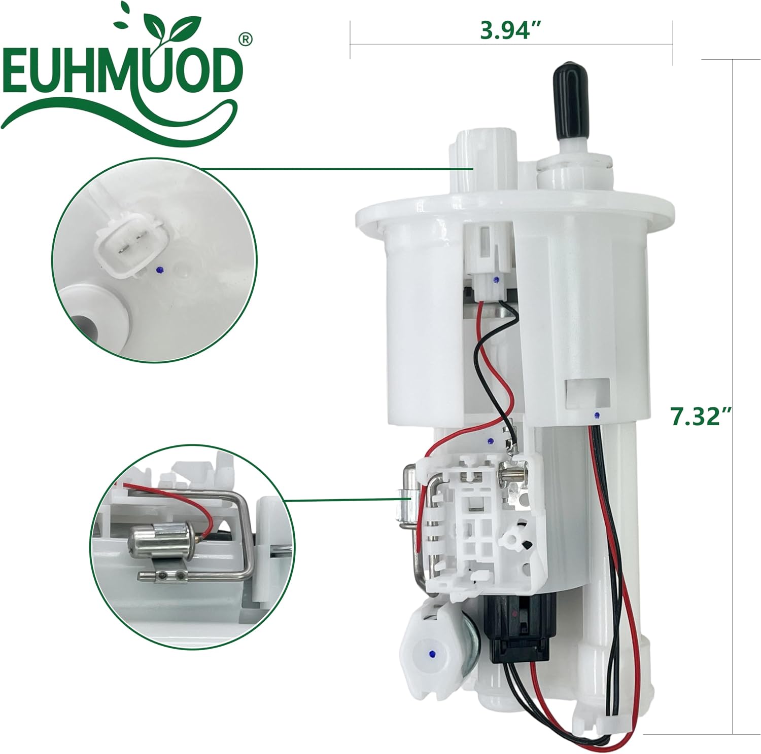 5PW-13907-05-00 Fuel Pump Assembly Replacement for Yamaha YZF-R1 2002-2006, Fits for YZF-R6 2003-2005 & YZF-R6S 2006-2009, Direct Fits for 5PW139070500 Rack Steering Cable, OEM 19B-24486-01-00
