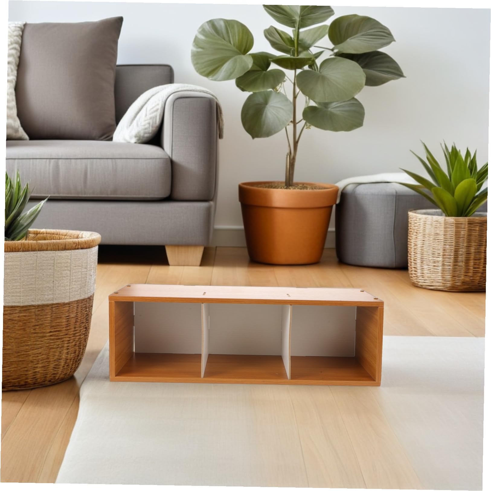 GALPADA Estante Organizador de CD y Dvd de Madera Gran Capacidad y Diseño Ahorrador de Espacio para Escritorio y Hogar