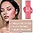 Cream Blush Stick with Brush,Waterproof Multi Cream Makeup Stick,Lightweight,Long-lasting,2 in 1 Multi Blush for Cheeks & Lip Tint & Eyeshadow Makeup(02 Rose Power)