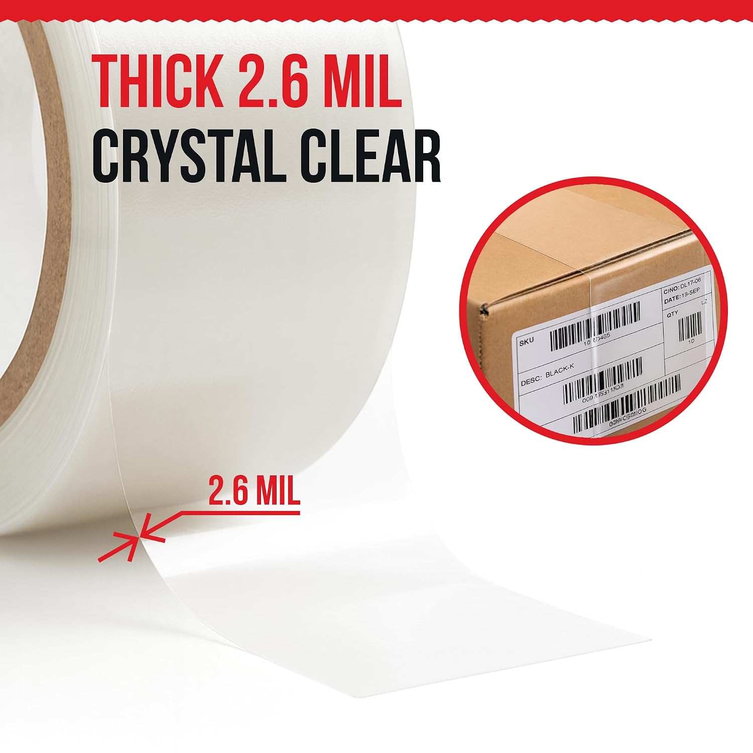 Vimtoba 2.6 Mil Heavy-Duty Packing Tape – Industrial Strength