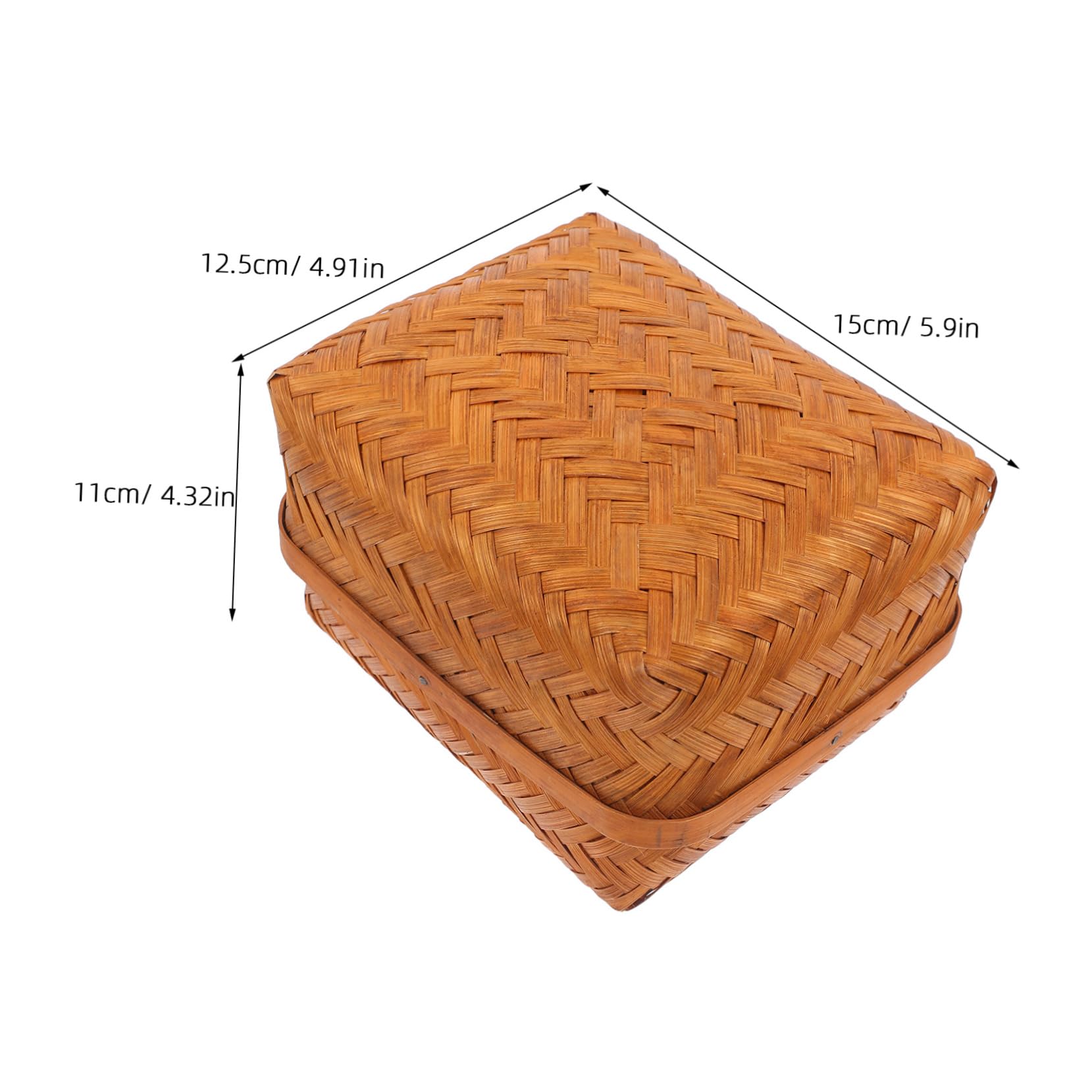PRETYZOOM Tea Box with Lid Decorative Tea Storage Organizer Festivals Business Present and Travel Preserves Freshness with Airtight Design