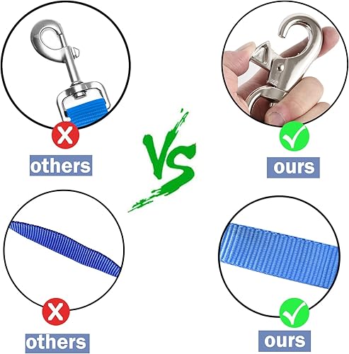 Miniatura 3 de Corbata de remolque para transporte de caballos, corbata cruzada con correas de nailon ajustables, cables con cierre de pánico y broche de toro