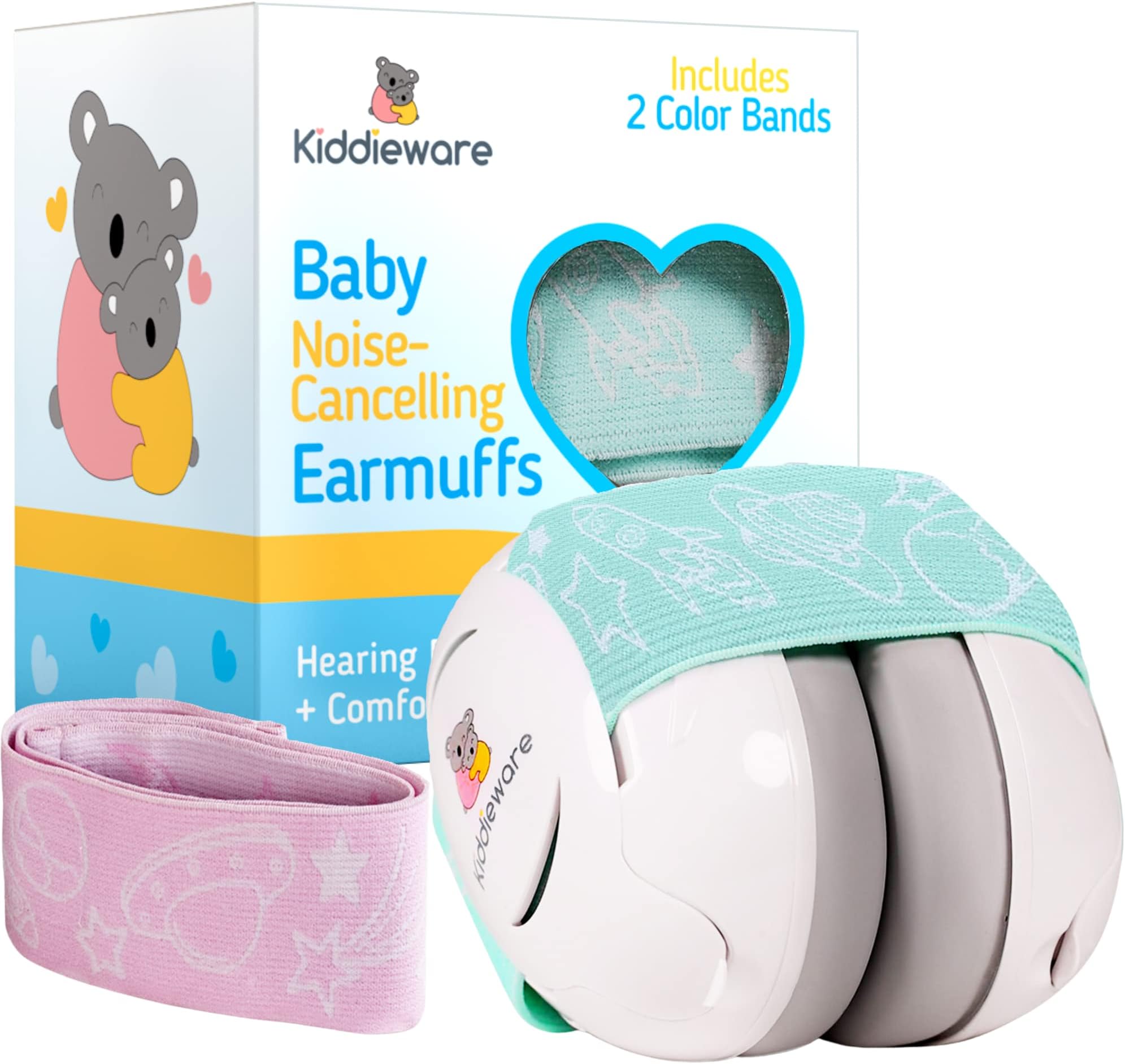Baby Noise Cancelling Headphones - Soundproof Ear Muffs for Sleep 0-24 Months