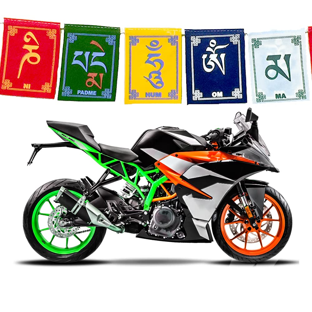 LOTSFUT Dojin © Monastery made Prayer flag Bike (PACK of 2) | TIbetan Prayer Flag Bike, Leh Ladakh Flags for Bike | Small Prayer Flag Bike with Mantra | LEH LADAKH flag for bike (B09K5SXPT3) Amazon Price History, Amazon Price Tracker